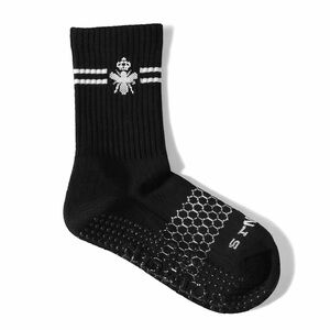 Bombas Women’s Grippers Half Calf Socks Black Size M NEW